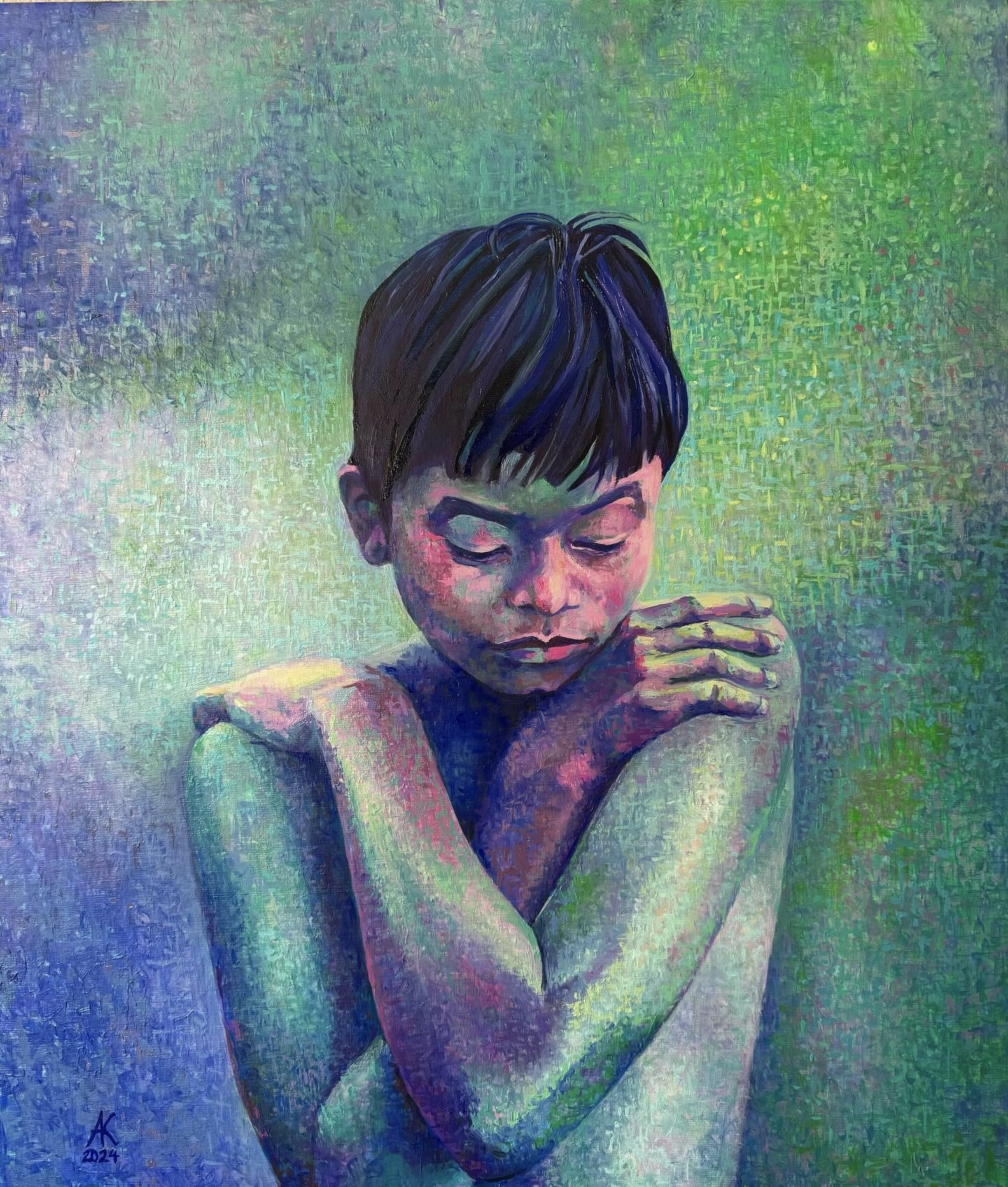 Inception of Adolescence (Sonet of Dreams), 2024, Oil/Canvas — 80x60cm