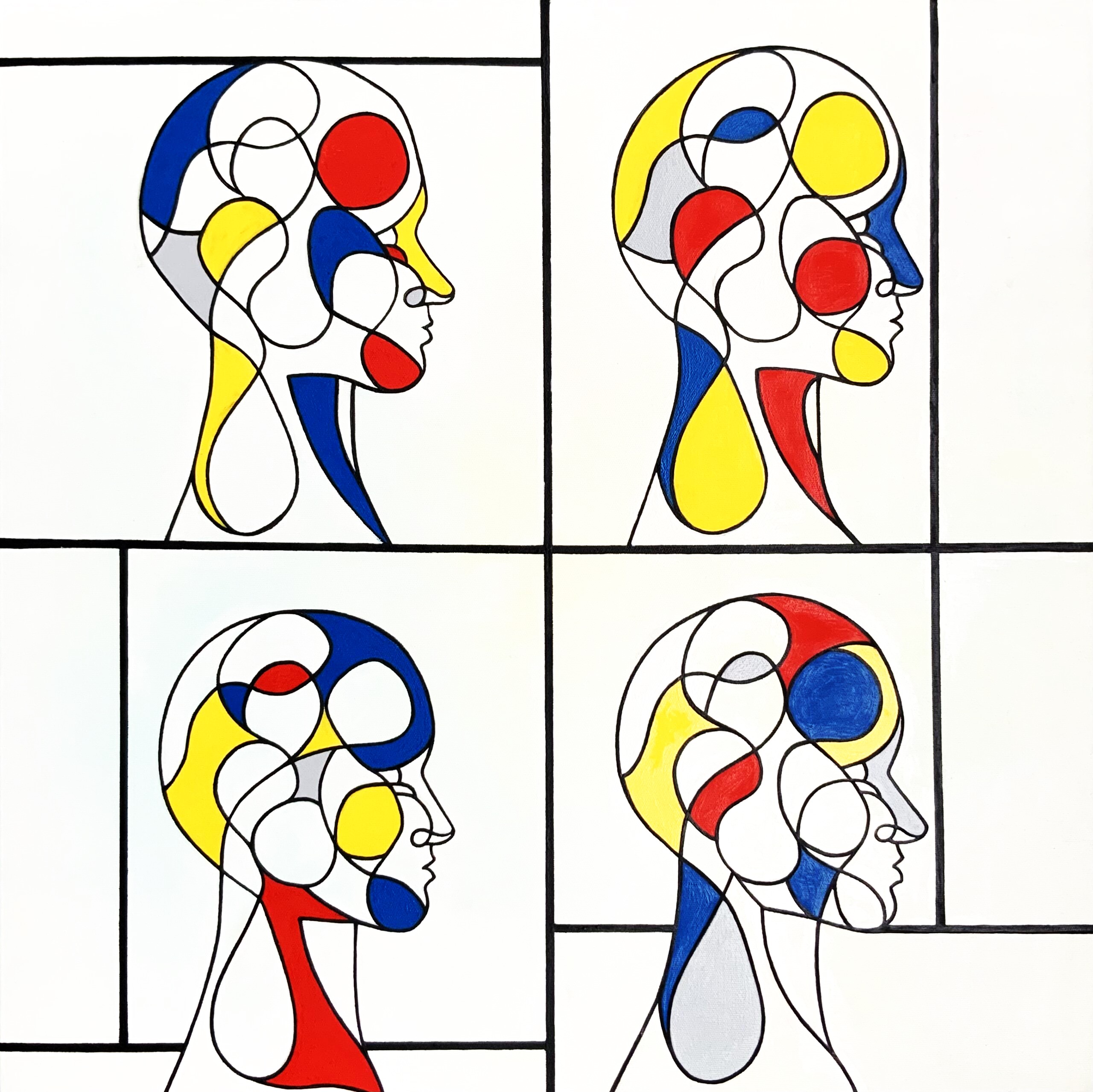 i-ped, 2021. Oil/Canvas -- 60 x 60 cm