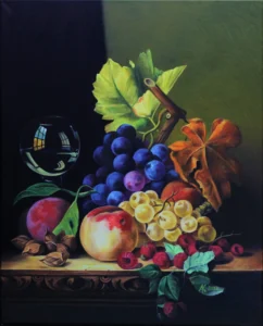 Summer Fruit, 2019. Oil on canvas, 50 x 40 cm